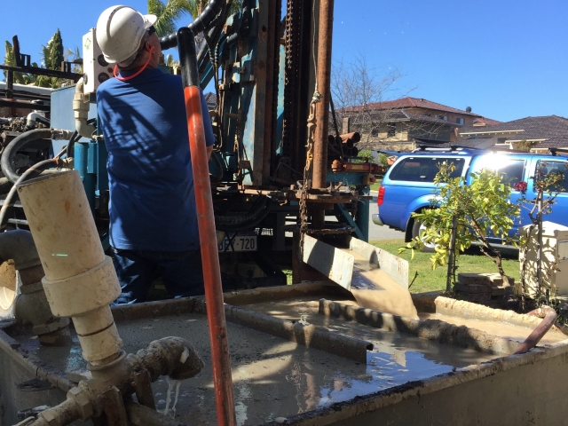 Bore Water Drilling Perth Drilling new submersible bore in Kallaroo