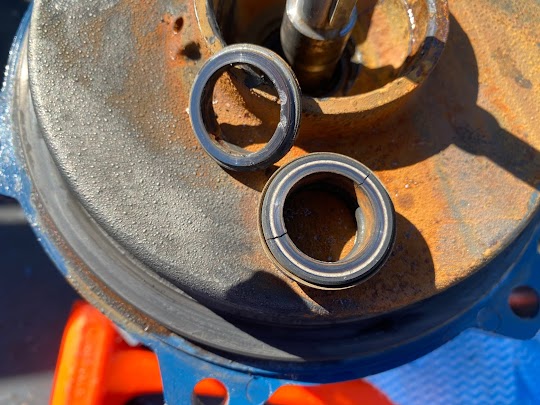 Bore Repairs damaged pump seal from dry running