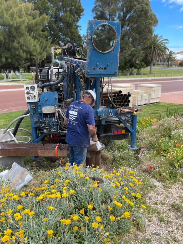 Drilling new water bore in Hillarys